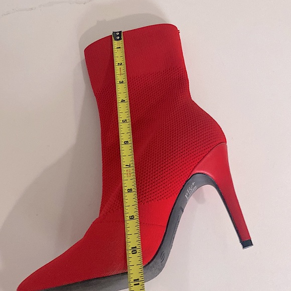 Red stiletto sock bootie - Picture 14 of 15